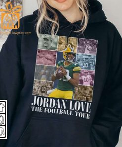 Vintage Jordan Love T Shirt Retro 90s Green Bay Packers Bootleg Design Must Have Football Tour Fan Gear 4