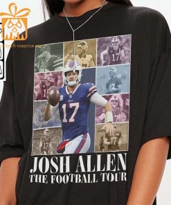 Vintage Josh Allen T Shirt Retro 90s Buffalo Bills Bootleg Design Must Have Football Tour Fan Gear 2