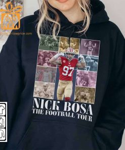 Vintage Nick Bosa T Shirt Retro 90s San Francisco 49ers Bootleg Design Must Have Football Tour Fan Gear 1