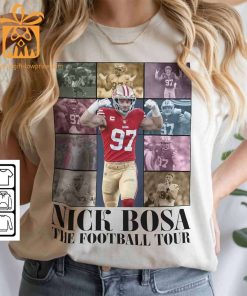 Vintage Nick Bosa T Shirt Retro 90s San Francisco 49ers Bootleg Design Must Have Football Tour Fan Gear 2