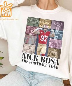 Vintage Nick Bosa T Shirt Retro 90s San Francisco 49ers Bootleg Design Must Have Football Tour Fan Gear 3