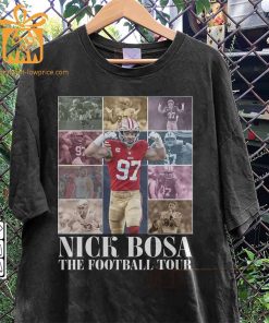 Vintage Nick Bosa T Shirt Retro 90s San Francisco 49ers Bootleg Design Must Have Football Tour Fan Gear 4