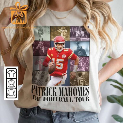 Vintage Patrick Mahomes T-Shirt – Retro 90s Kansas City Chiefs Bootleg Design – Must-Have Football Tour Fan Gear