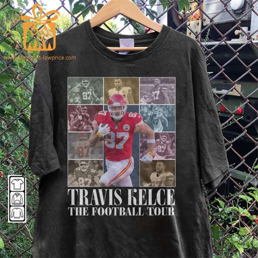 Vintage Travis Kelce T-Shirt – Retro 90s Kansas City Chiefs Bootleg Design – Must-Have Football Tour Fan Gear