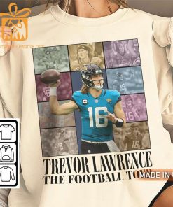 Vintage Trevor Lawrence T-Shirt – Retro 90s Jacksonville Jaguars Bootleg Design – Must-Have Football Tour Fan Gear