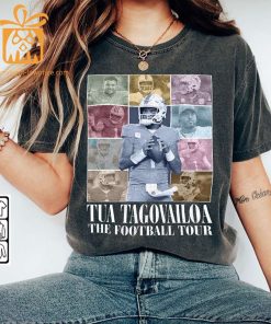 Vintage Tua Tagovailoa T Shirt Retro 90s Miami Dolphins Bootleg Design Must Have Football Tour Fan Gear 2