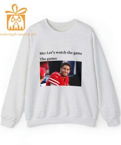 Watch the Game with Jimmy Garoppolo T Shirt San Francisco 49ers Team Gear Vintage NFL Shirt Garoppolo Merchandise for Fans 1