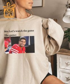 Watch the Game with Jimmy Garoppolo T Shirt San Francisco 49ers Team Gear Vintage NFL Shirt Garoppolo Merchandise for Fans 2