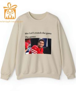 Watch the Game with Jimmy Garoppolo T Shirt San Francisco 49ers Team Gear Vintage NFL Shirt Garoppolo Merchandise for Fans