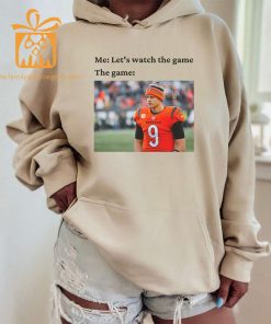 Watch the Game with Joe Burrow T Shirt Cincinnati Bengals Team Gear Vintage NFL Shirt Burrow Merchandise for Fans 2