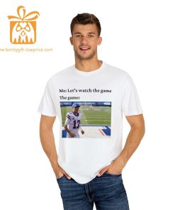 Watch the Game with Josh Allen T Shirt Buffalo Bills Team Gear Vintage NFL Shirt Allen Merchandise for Fans