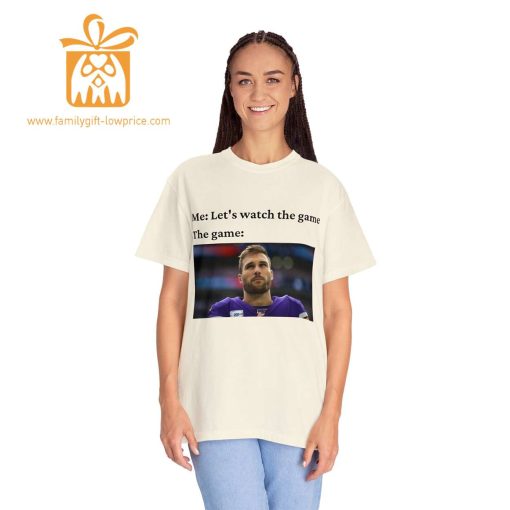 Watch the Game with Kirk Cousins T-Shirt, Minnesota Vikings Team Gear, Vintage NFL Shirt, Cousins Merchandise for Fans