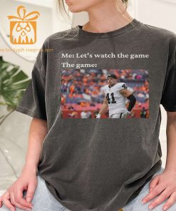 Watch the Game with Robert Spillane T Shirt Las Vegas Raiders Team Gear Vintage NFL Shirt Spillane Merchandise for Fans 1