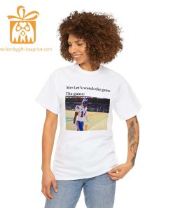 Watch the Game with Stefon Diggs T Shirt Buffalo Bills Team Gear Vintage NFL Shirt Diggs Merchandise for Fans