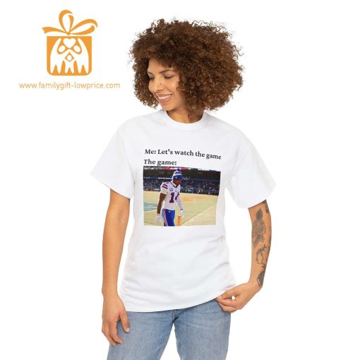 Watch the Game with Stefon Diggs T-Shirt, Buffalo Bills Team Gear, Vintage NFL Shirt, Diggs Merchandise for Fans