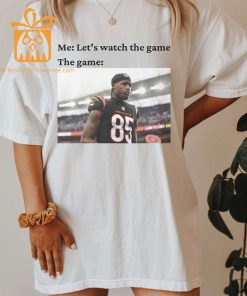 Watch the Game with Tee Higgins T Shirt Cincinnati Bengals Team Gear Vintage NFL Shirt Higgins Merchandise for Fans 1