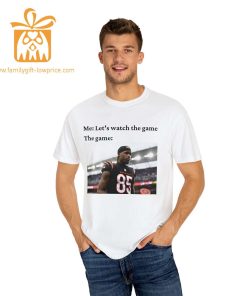 Watch the Game with Tee Higgins T Shirt Cincinnati Bengals Team Gear Vintage NFL Shirt Higgins Merchandise for Fans