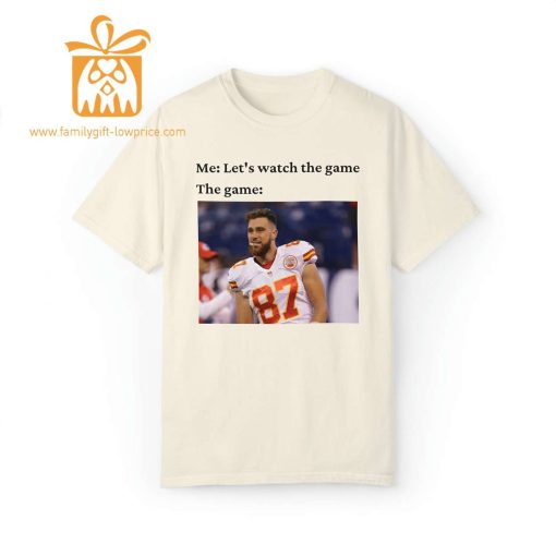 Watch the Game with Travis Kelce T-Shirt, Kansas City Chiefs Team Gear, Vintage NFL Shirt, Kelce Brothers Merchandise for Fans