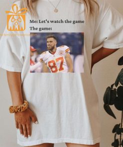 Watch the Game with Travis Kelce T Shirt Kansas City Chiefs Team Gear Vintage NFL Shirt Kelce Brothers Merchandise for Fans