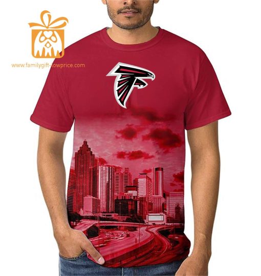 Atlanta Falcons T Shirt: Custom Football Shirts with Personalized Name & Number – Ideal for Fans
