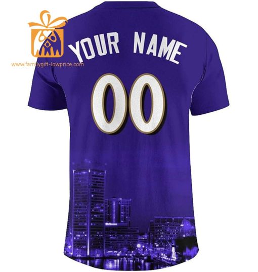 Baltimore Ravens Shirt: Custom Football Shirts with Personalized Name & Number – Ideal for Fans