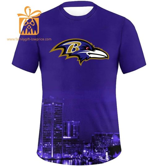 Baltimore Ravens Shirt: Custom Football Shirts with Personalized Name & Number – Ideal for Fans