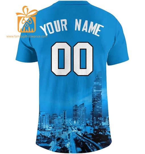 Carolina Panthers Shirts: Custom Football Shirts with Personalized Name & Number – Ideal for Fans