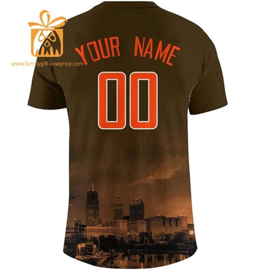 Cleveland Browns T-Shirts: Custom Football Shirts with Personalized Name & Number – Ideal for Fans