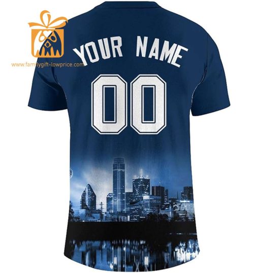 Dallas Cowboys Custom Football Shirts – Personalized Name & Number, Ideal for Fans