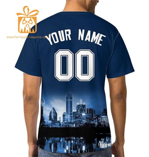 Dallas Cowboys Custom Football Shirts – Personalized Name & Number, Ideal for Fans