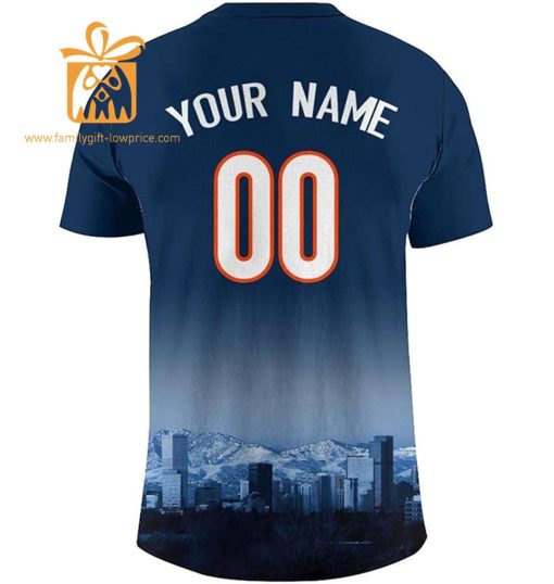 Denver Broncos T Shirt: Custom Football Shirts with Personalized Name & Number – Ideal for Fans