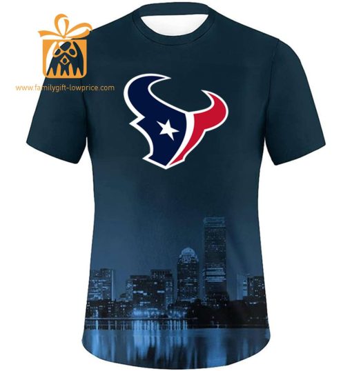 Houston Texans Custom Football Shirts – Personalized Name & Number, Ideal for Fans