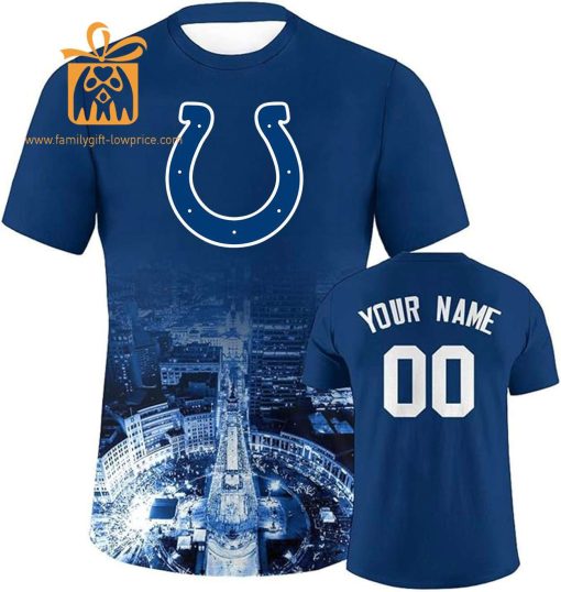 Indianapolis Colts Shirt: Custom Football Shirts with Personalized Name & Number – Ideal for Fans