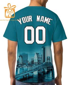 Jacksonville Jaguars Shirt: Custom Football Shirts with Personalized Name & Number – Ideal for Fans 2