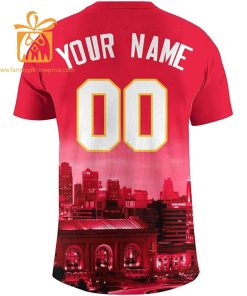 Kansas City Chiefs T Shirts: Custom Football Shirts with Personalized Name & Number – Ideal for Fans 1