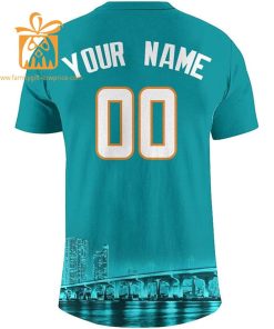 Miami Dolphins Shirts: Custom Football Shirts with Personalized Name & Number – Ideal for Fans 1