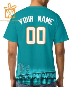Miami Dolphins Shirts: Custom Football Shirts with Personalized Name & Number – Ideal for Fans 2