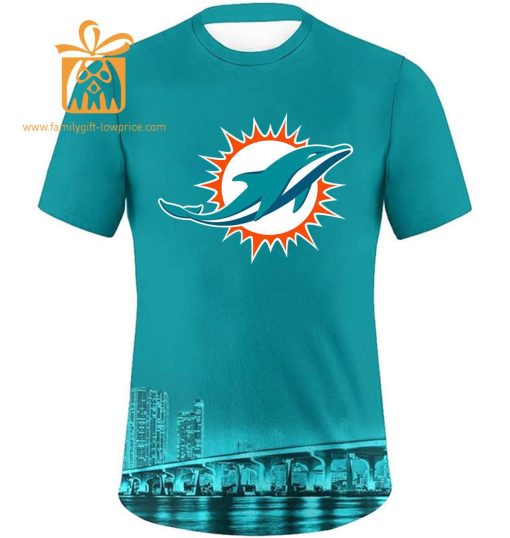 Miami Dolphins Shirts: Custom Football Shirts with Personalized Name & Number – Ideal for Fans