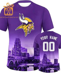 Minnesota Vikings Shirts: Custom Football Shirts with Personalized Name & Number – Ideal for Fans