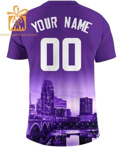 Minnesota Vikings Shirts: Custom Football Shirts with Personalized Name & Number – Ideal for Fans 1