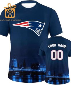 New England Patriots Shirts: Custom Football Shirts with Personalized Name & Number – Ideal for Fans