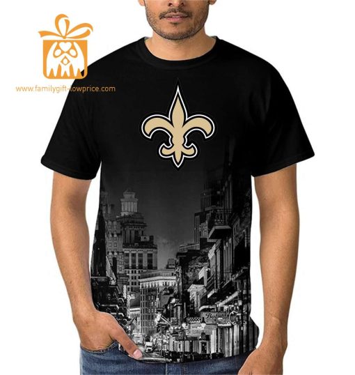 New Orleans Saints Shirt: Custom Football Shirts with Personalized Name & Number – Ideal for Fans