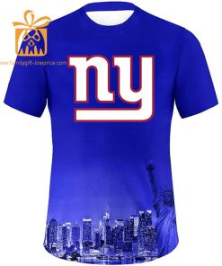 New York Giants T Shirt: Custom Football Shirts with Personalized Name & Number – Ideal for Fans 4