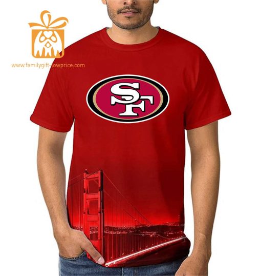 San Francisco 49ers Custom Football Shirts – Personalized Name & Number, Ideal for Fans