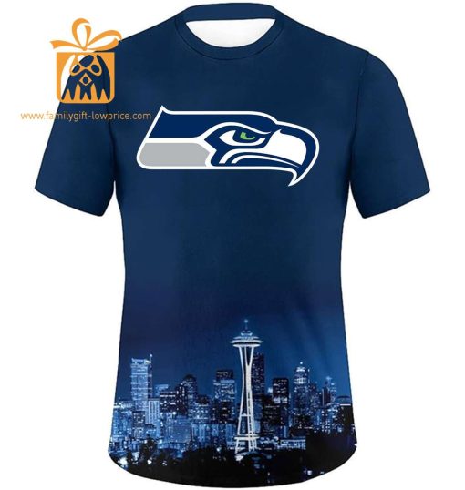Seattle Seahawks Custom Football Shirts – Personalized Name & Number, Ideal for Fans