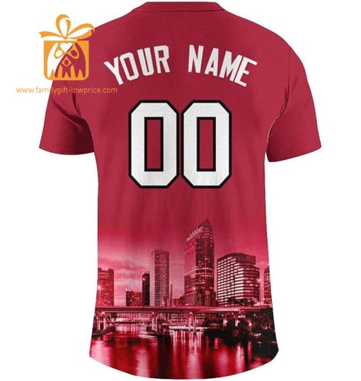 Tampa Bay Buccaneers Custom Football Shirts – Personalized Name & Number, Ideal for Fans