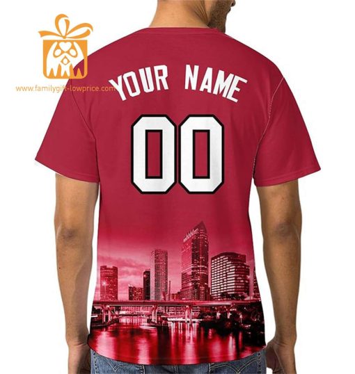 Tampa Bay Buccaneers Custom Football Shirts – Personalized Name & Number, Ideal for Fans