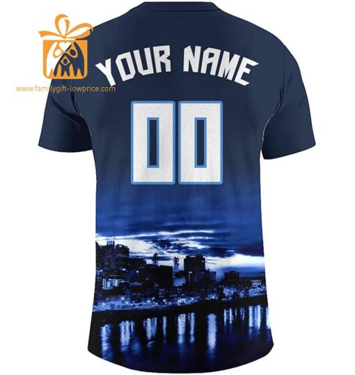 Tennessee Titans Custom Football Shirts – Personalized Name & Number, Ideal for Fans
