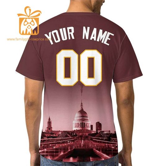 Washington Commanders Custom Football Shirts – Personalized Name & Number, Ideal for Fans
