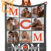Best Mom Ever – Custom Blankets with Pictures for Mother’s Day, NFL Chicago Bears Gift for Mom